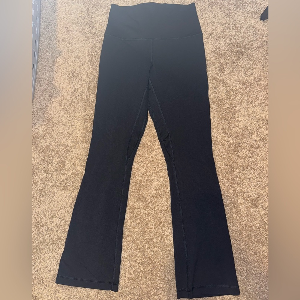 Lululemon Black Mini Flare Leggings - Size 6